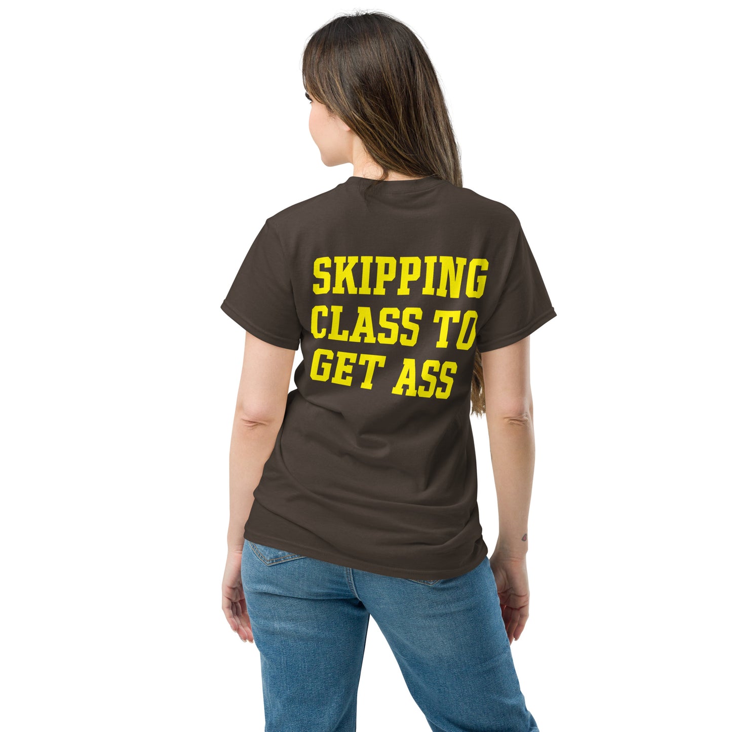 SKIPPING CLASS TO GET ASS CANDY SHOP UNIVERSITY T SHIRT GLASSBORO NEW JERSEY