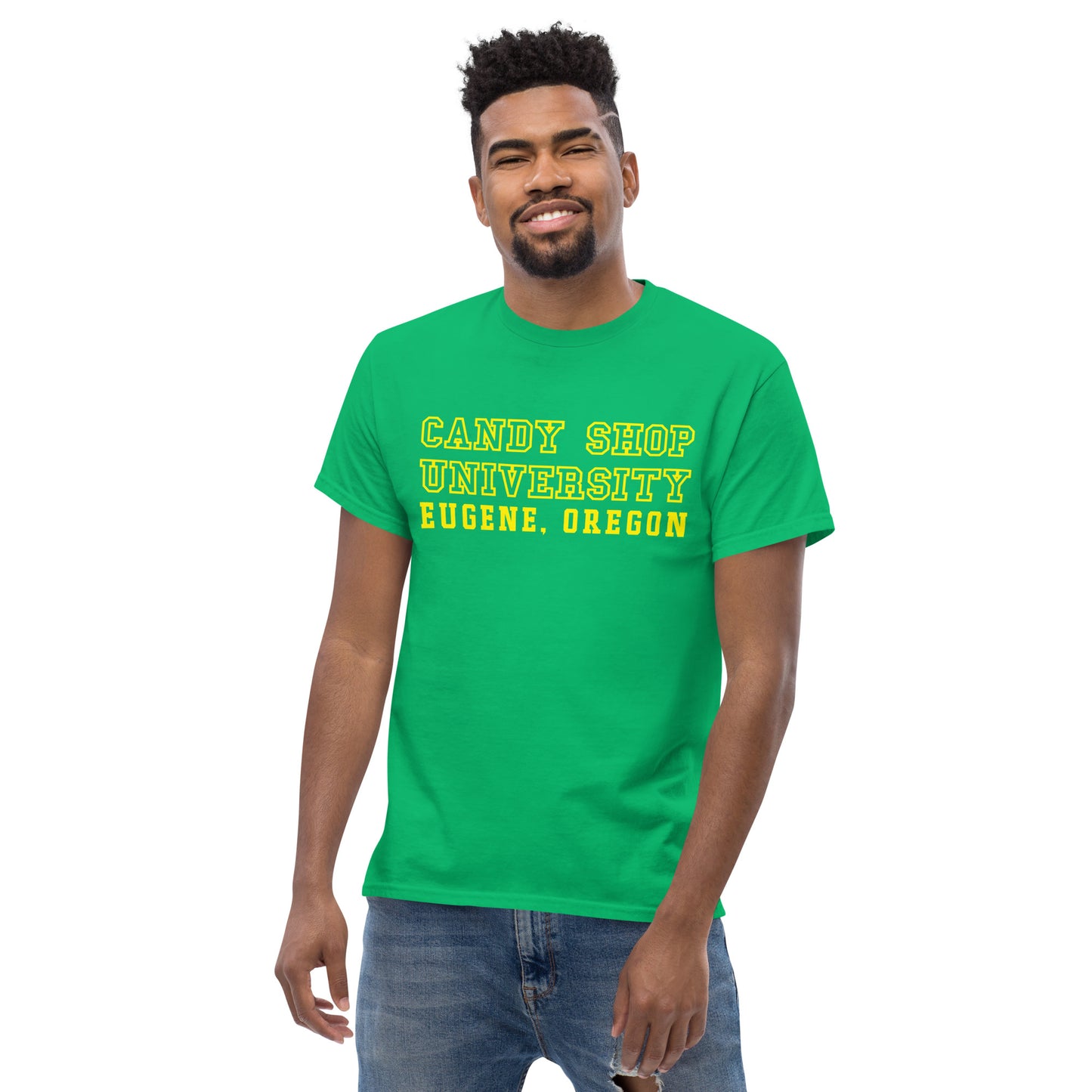 SKIPPING CLASS TO GET ASS CANDY SHOP UNIVERSITY T SHIRT EUGENE OREGON