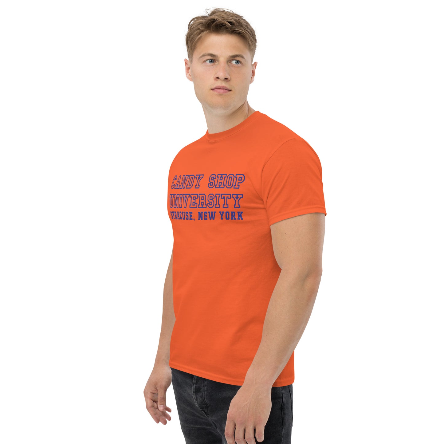 SKIPPING CLASS TO GET ASS CANDY SHOP UNIVERSITY T SHIRT SYRACUSE NEW YORK