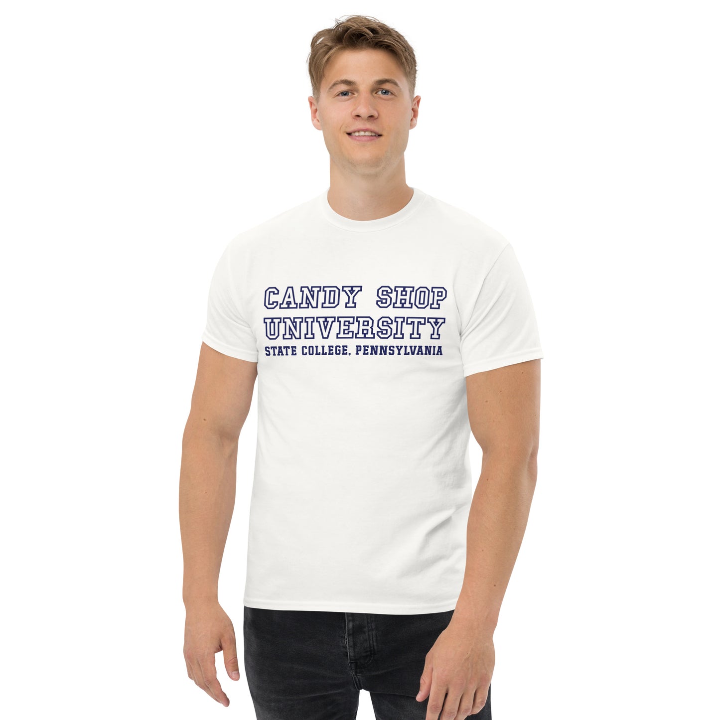 SKIPPING CLASS TO GET ASS CANDY SHOP UNIVERSITY T SHIRT - STATE COLLEGE PENNSYLVANIA