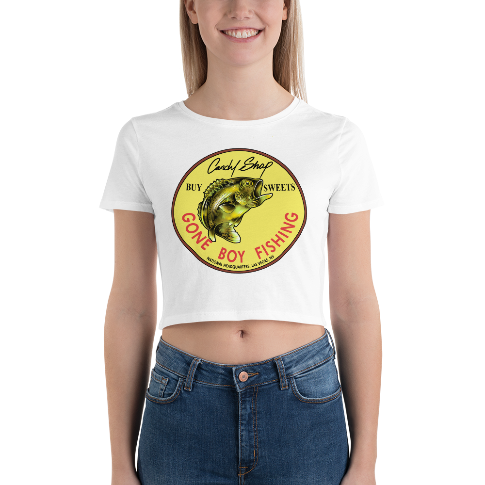 Gone Boy Fishing Crop Top